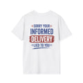 informed delivery white t shirt
