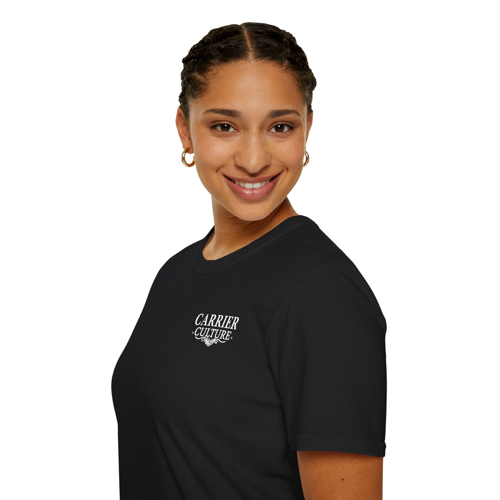 best route black tee shirt