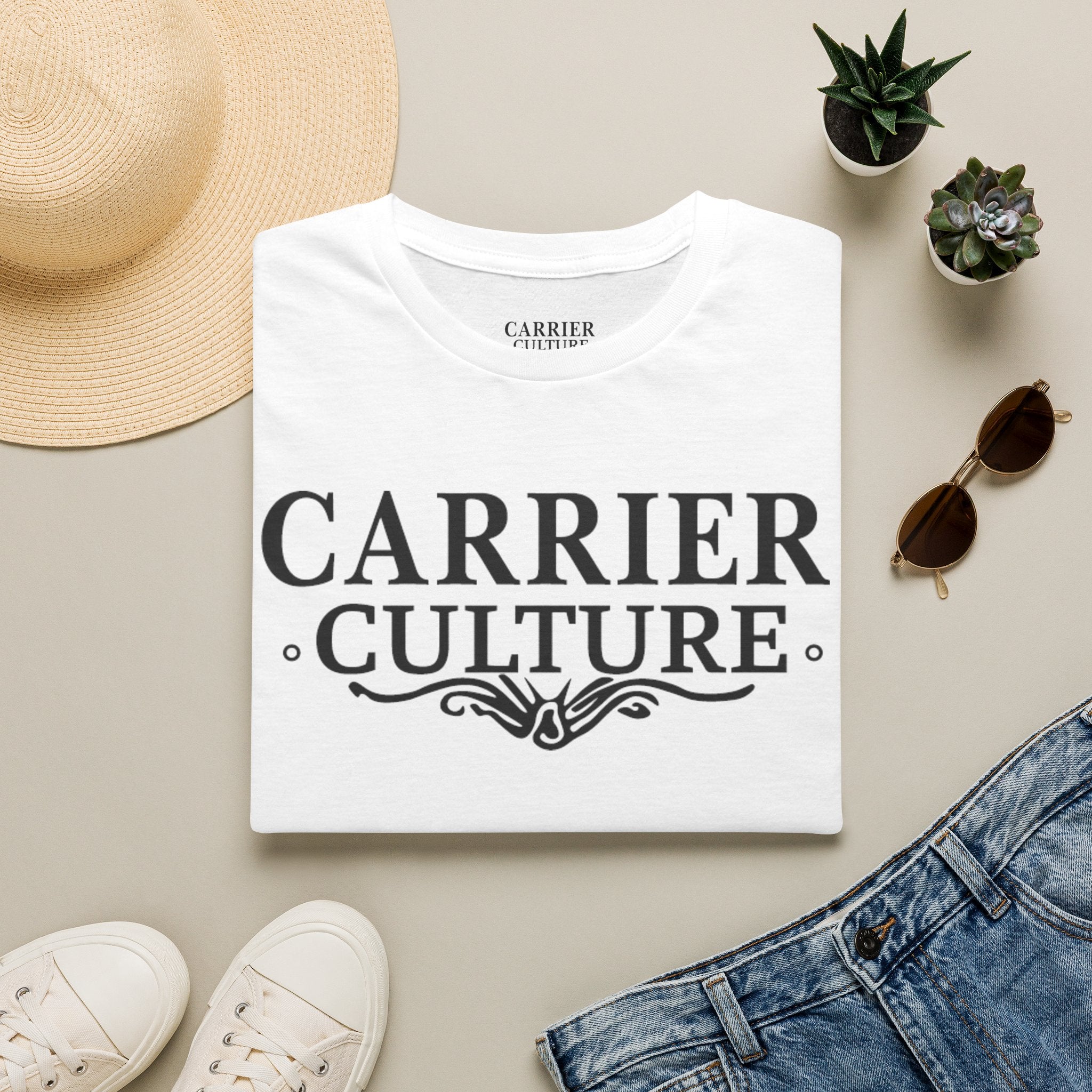 Carrier Culture classic "black logo" t-shirt