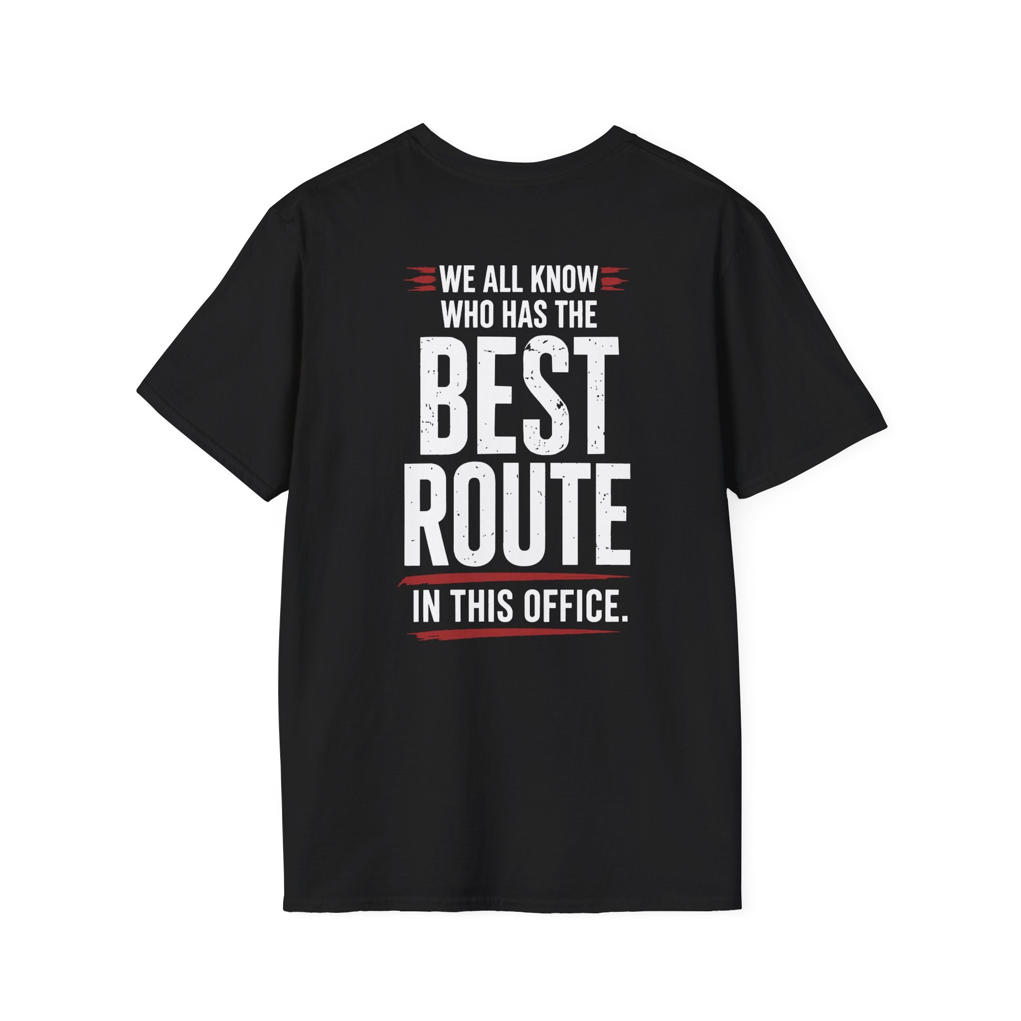 best route black tee shirt
