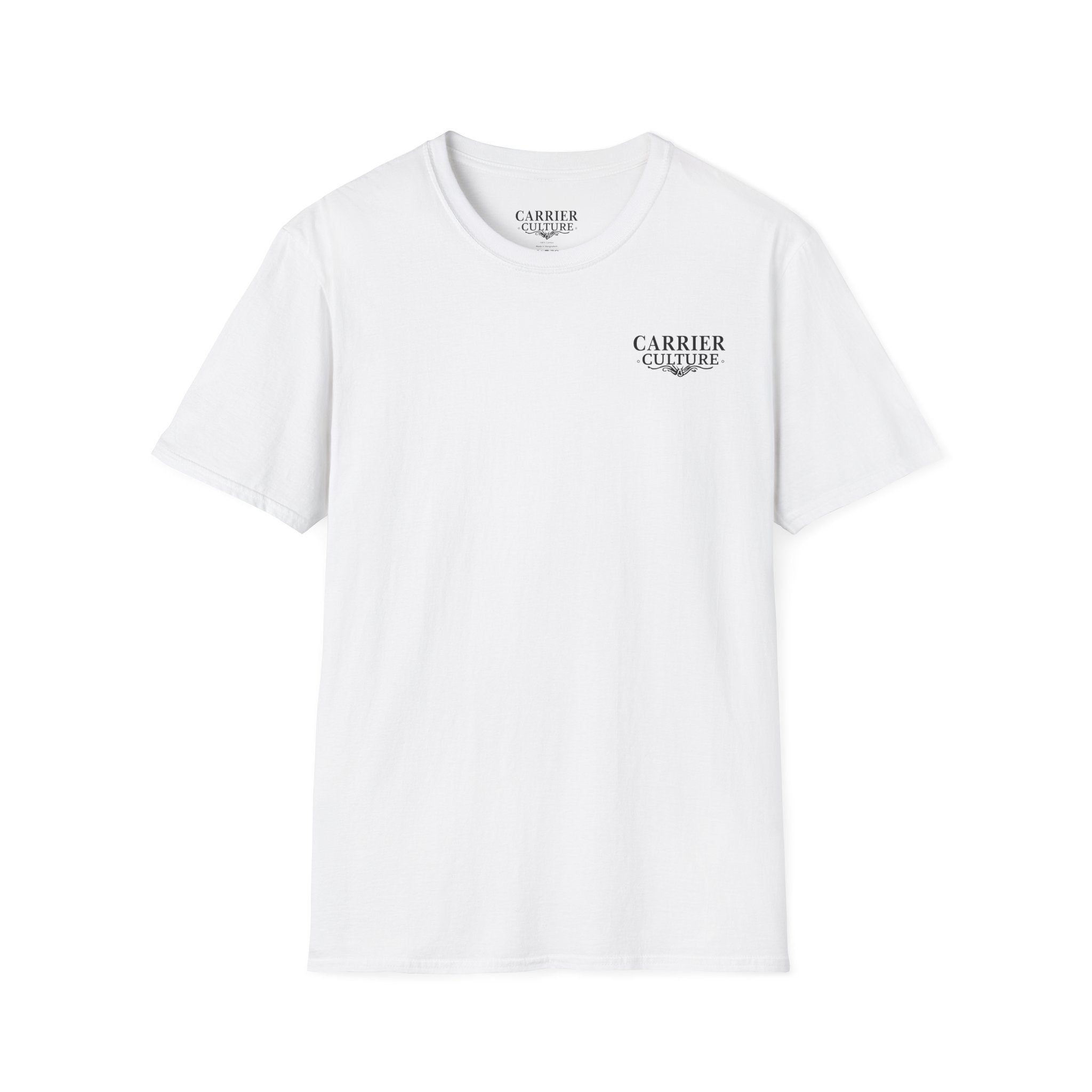best route white tee shirt