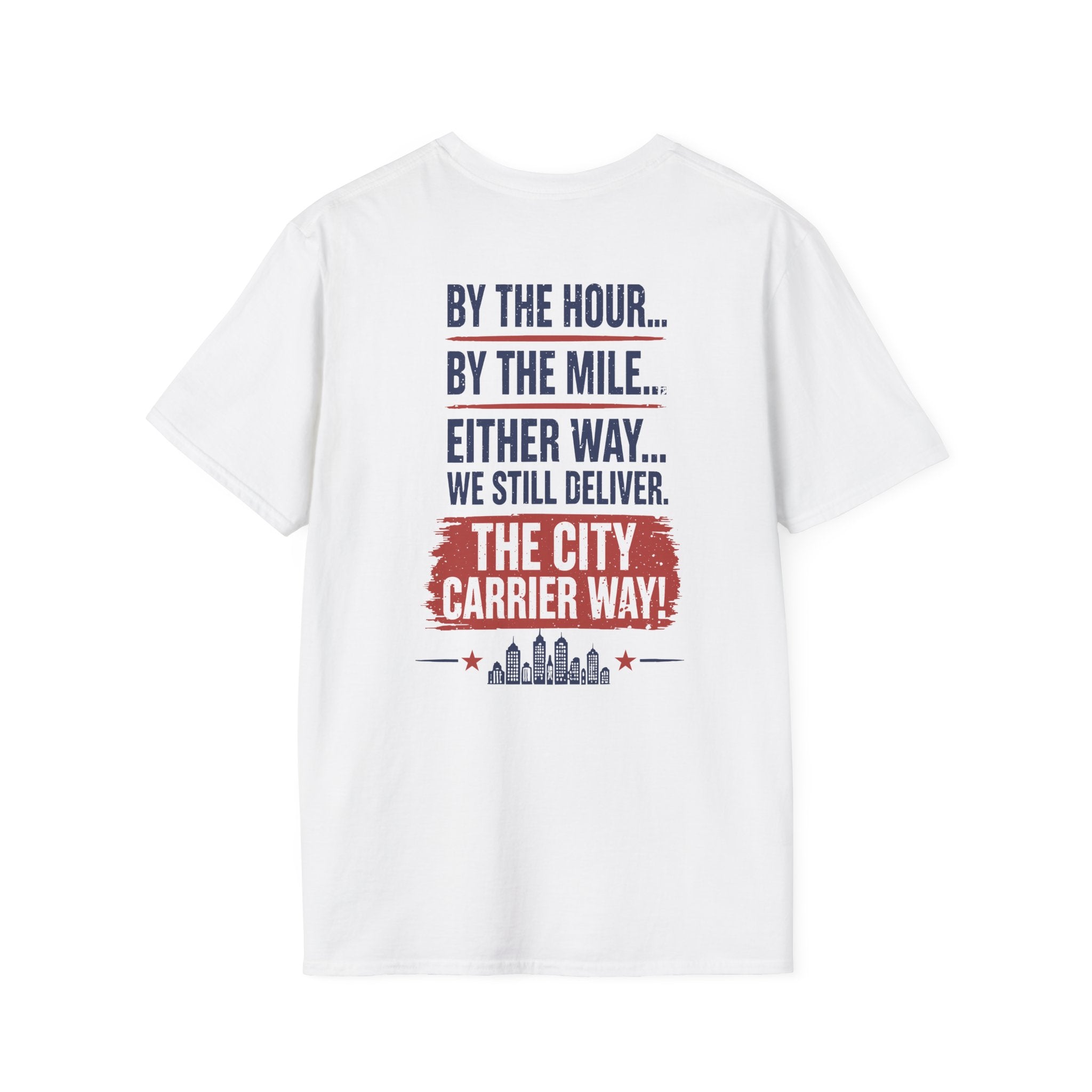 city carrier way white tee shirt