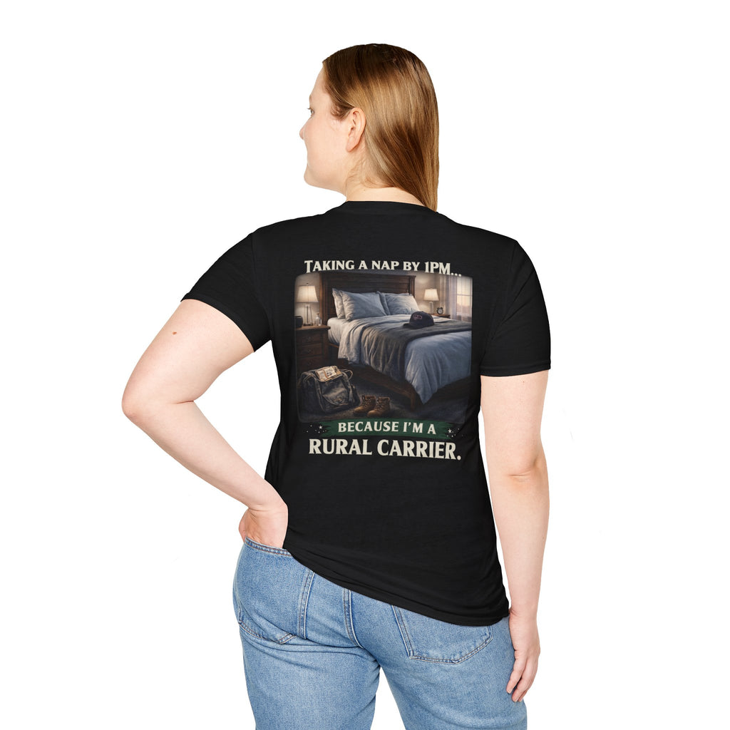taking a nap by 1pm black Tee