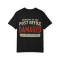 Post Office Damaged Tee — "Property of the Post Office: Damaged but Still Delivering" Vintage Mail Carrier T-Shirt