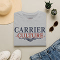 Carrier Culture blue and red "classic logo" t-shirt