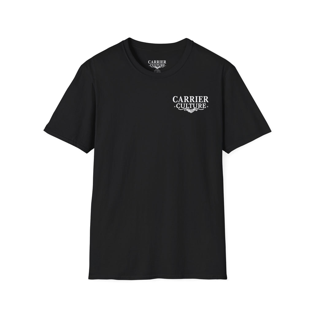 your informed delivery black tee shirt