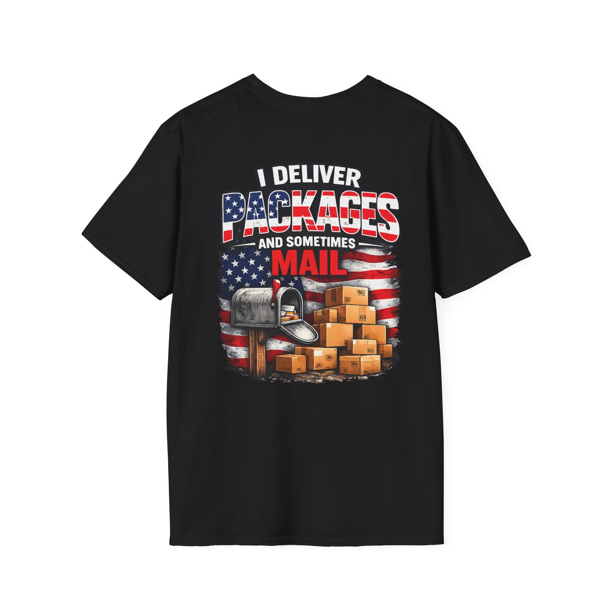 I deliver packages black Tee